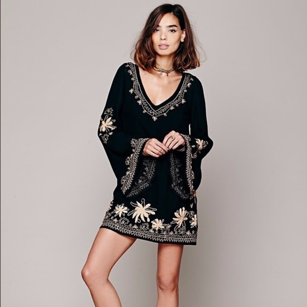 NWT Free People Skyfall Embroidered Dress